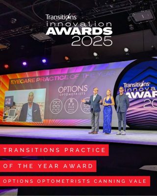 Transitions Practice of the Year Award Options Optometrists Canning Vale