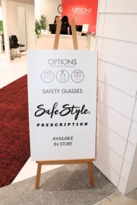 Safety glasses. Safestyle Prescription. Available in Store.