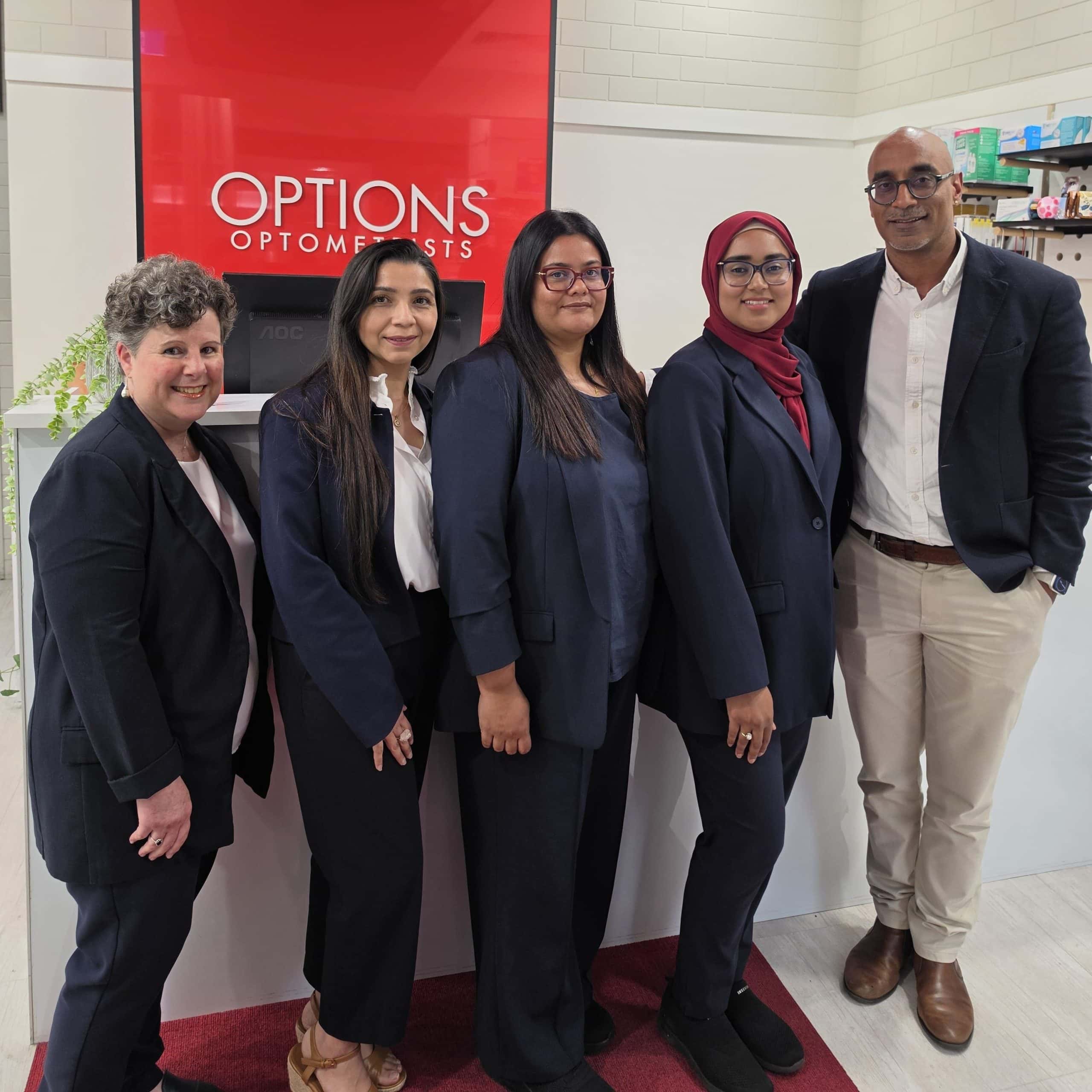 Options Optometrists Canning Vale Livingston Team
